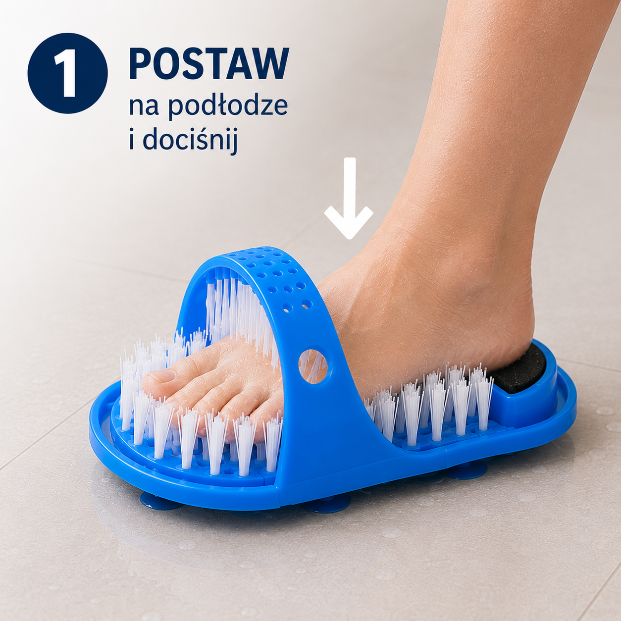 Krok 1 – postaw i dociśnij